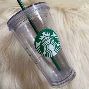 clear starbucks tumbler
